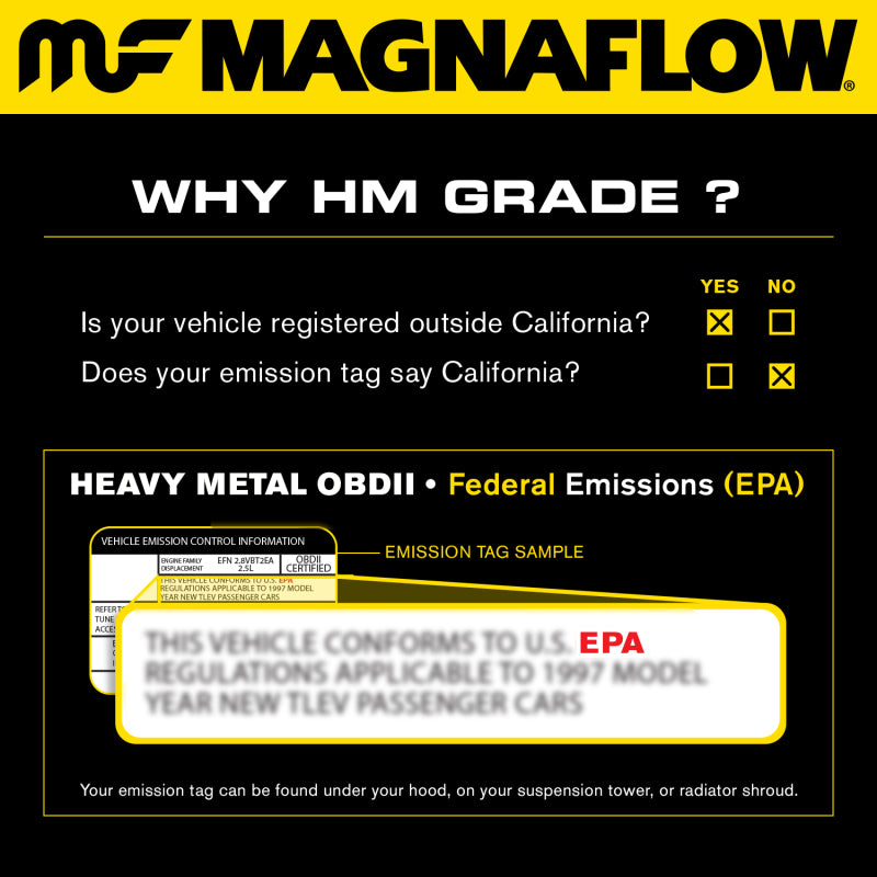 Magnaflow MagnaFlow Conv DF 97 Land Rover Defender 90 4.0L Y-Pipe Assy / 96-99 Discovery 4.0L Y-Pipe Assy