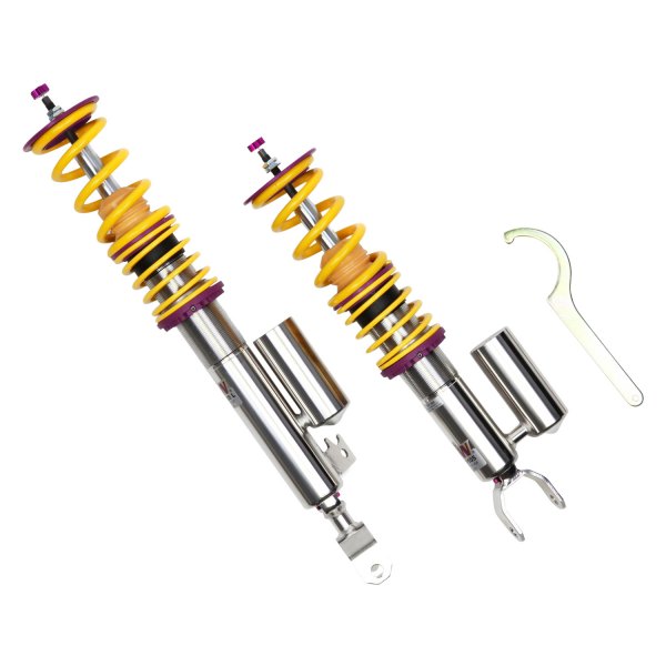 KW Inox-Line Coilover Kit V3 with Electronic Damper Cancellation Kit - MK8 GTI & 8Y S3 With DCC