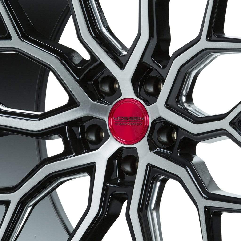 Vossen Hybrid Forged Optional 63mm Center Cap (Transparent Red/Black)