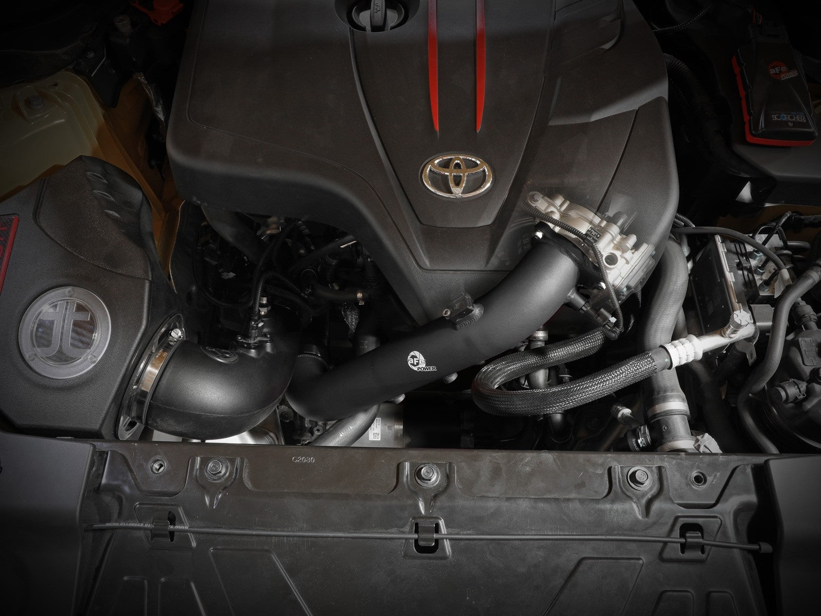 aFe BladeRunner 2-3/4 inch Aluminum Hot Charge Pipe - A90 Supra 2.0