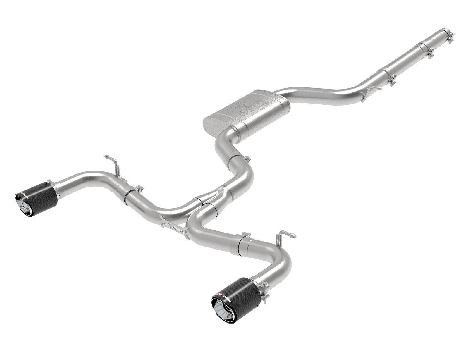 aFe MACH Force-Xp 3" to 2.5" 304 Stainless Steel Cat-Back Exhaust System (4" tips)