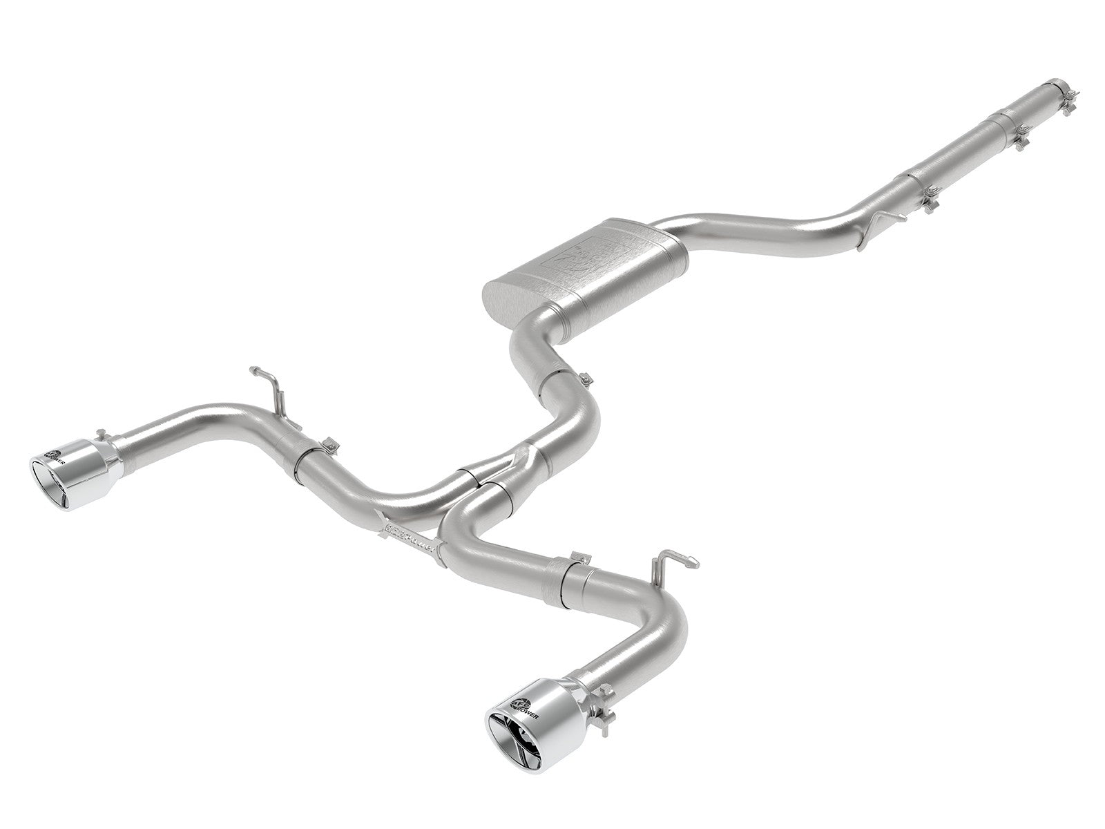aFe MACH Force-Xp 3" to 2.5" 304 Stainless Steel Cat-Back Exhaust System (4" tips) - MK7 GTI
