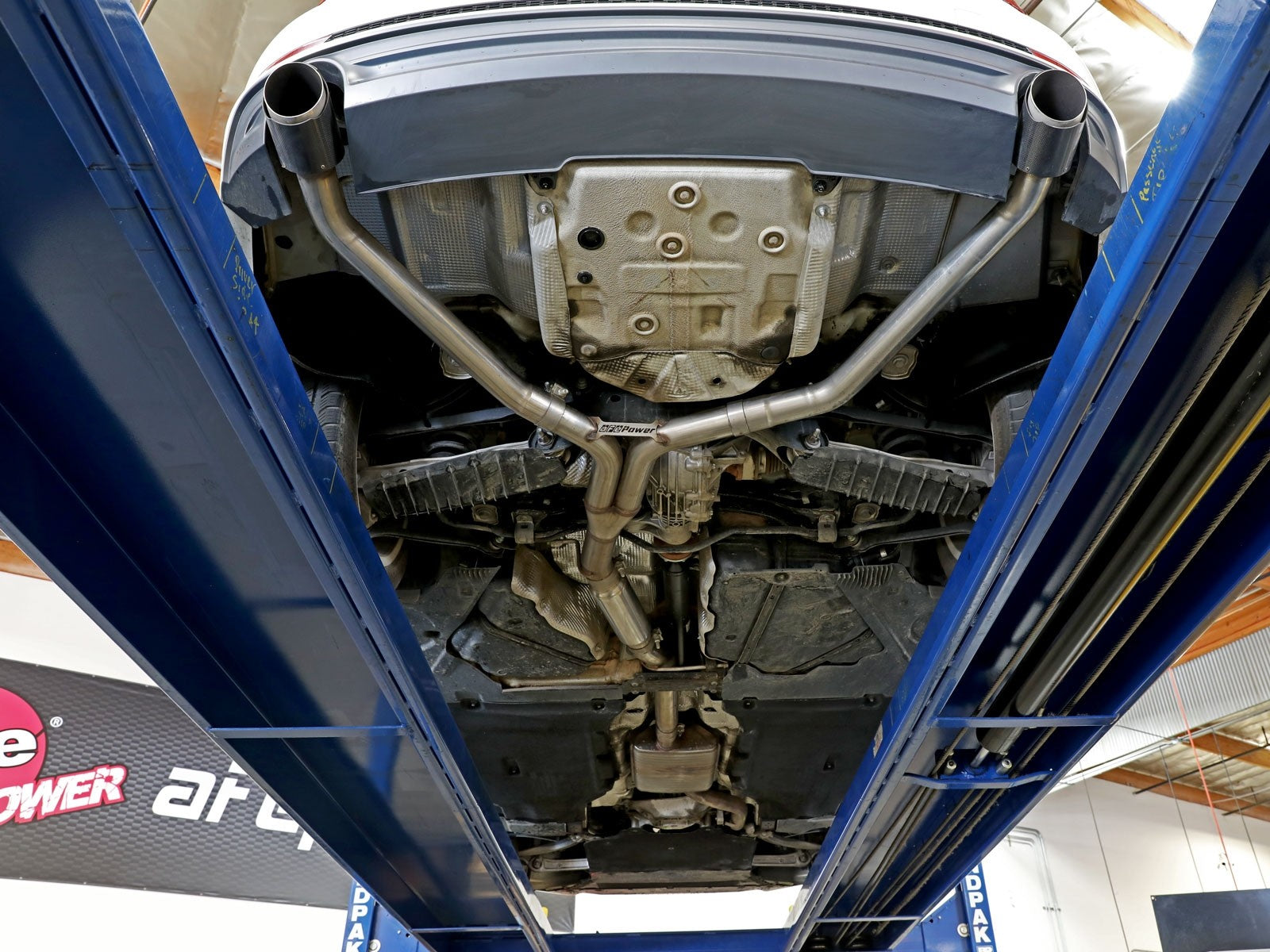 aFe MACH Force-Xp 3" to 2.5" 304 Stainless Steel Cat-Back Exhaust System (4" tips) B9 A4