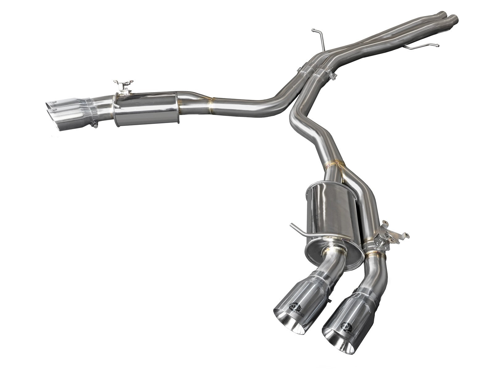 aFe MACH Force-Xp 3" to 2.5" 304 Stainless Steel Axle-Back Exhaust System (3.5" tips) RS5