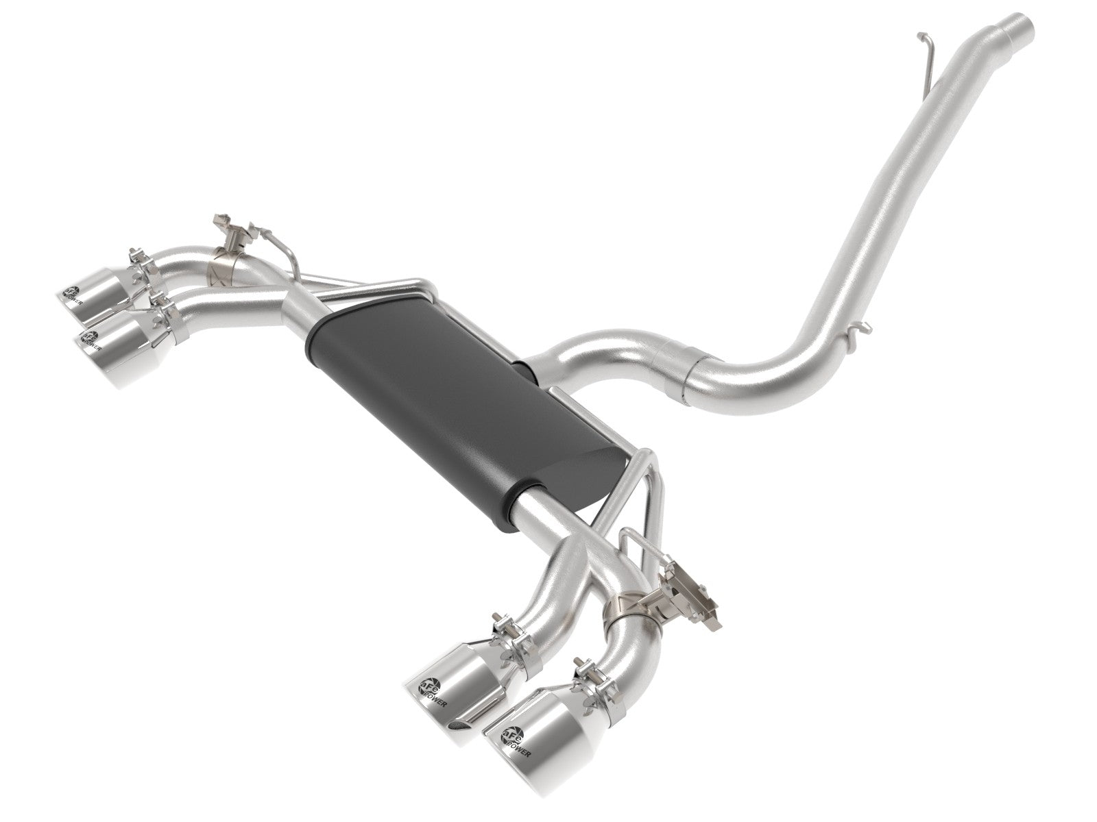 aFe MACH Force-Xp 3" to 2.5" 304 Stainless Steel Cat-Back Exhaust System (4" tips)