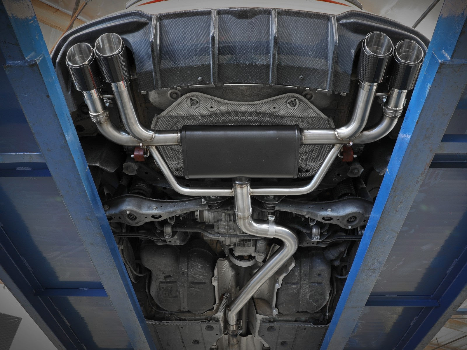 aFe MACH Force-Xp 3" to 2.5" 304 Stainless Steel Cat-Back Exhaust System (2.5" tips) 8V RS3