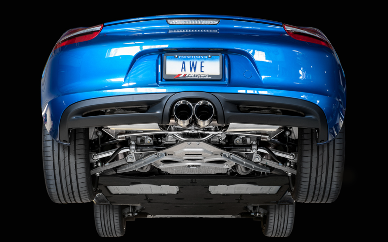 AWE Tuning Porsche 981 Performance Exhaust System - w/Diamond Black Tips