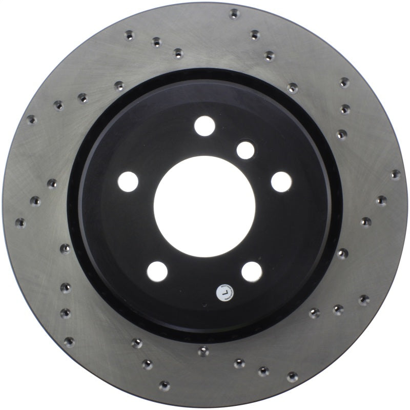 StopTech 01-06 BMW 330 Drilled Left Rear Rotor