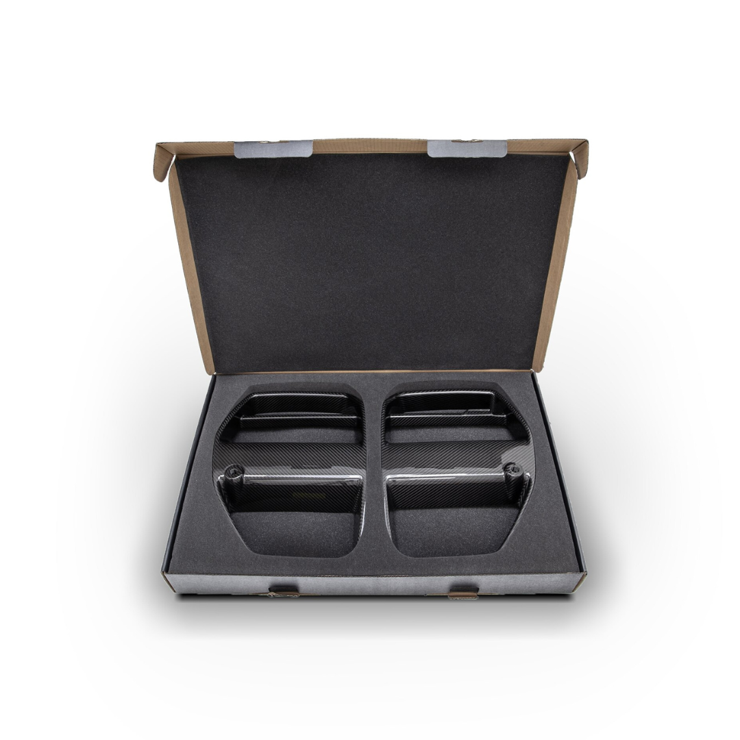 BMW G8X  M3 | M4 Carbon Fiber Front Motorsport Grille - Vorsteiner Wheels  - Aero - [tags]