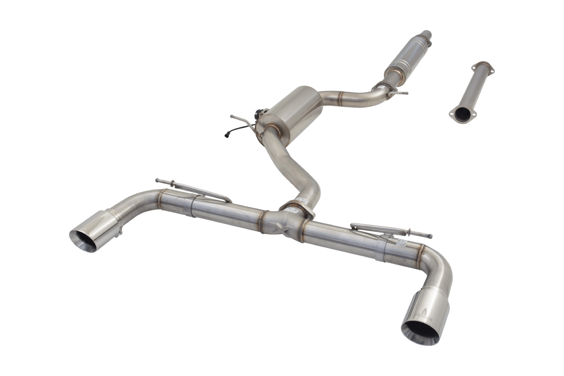 XForce 3" 304 Stainless Steel Cat-Back Exhaust System With Varex Muffler - MK7/MK8 GTI