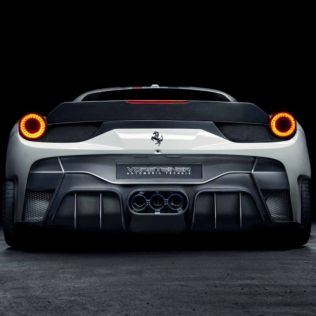 Ferrari 458 Italia VX Aero Rear Bumper w/ Rear Diffuser (incl. Exhaust Tips) - Vorsteiner Wheels  - Aero - [tags]