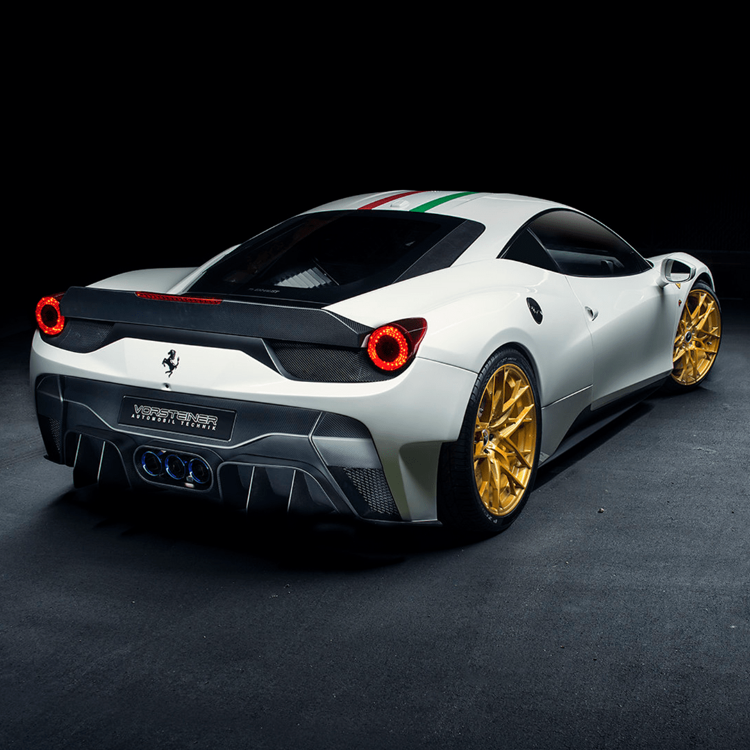 Ferrari 458 Italia VX Aero Rear Bumper w/ Rear Diffuser (incl. Exhaust Tips) - Vorsteiner Wheels  - Aero - [tags]