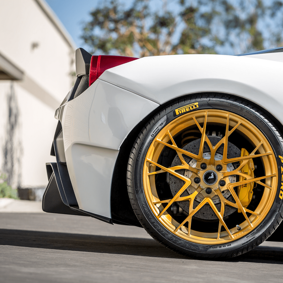 Ferrari 458 Italia VX Aero Rear Bumper w/ Rear Diffuser (incl. Exhaust Tips) - Vorsteiner Wheels  - Aero - [tags]