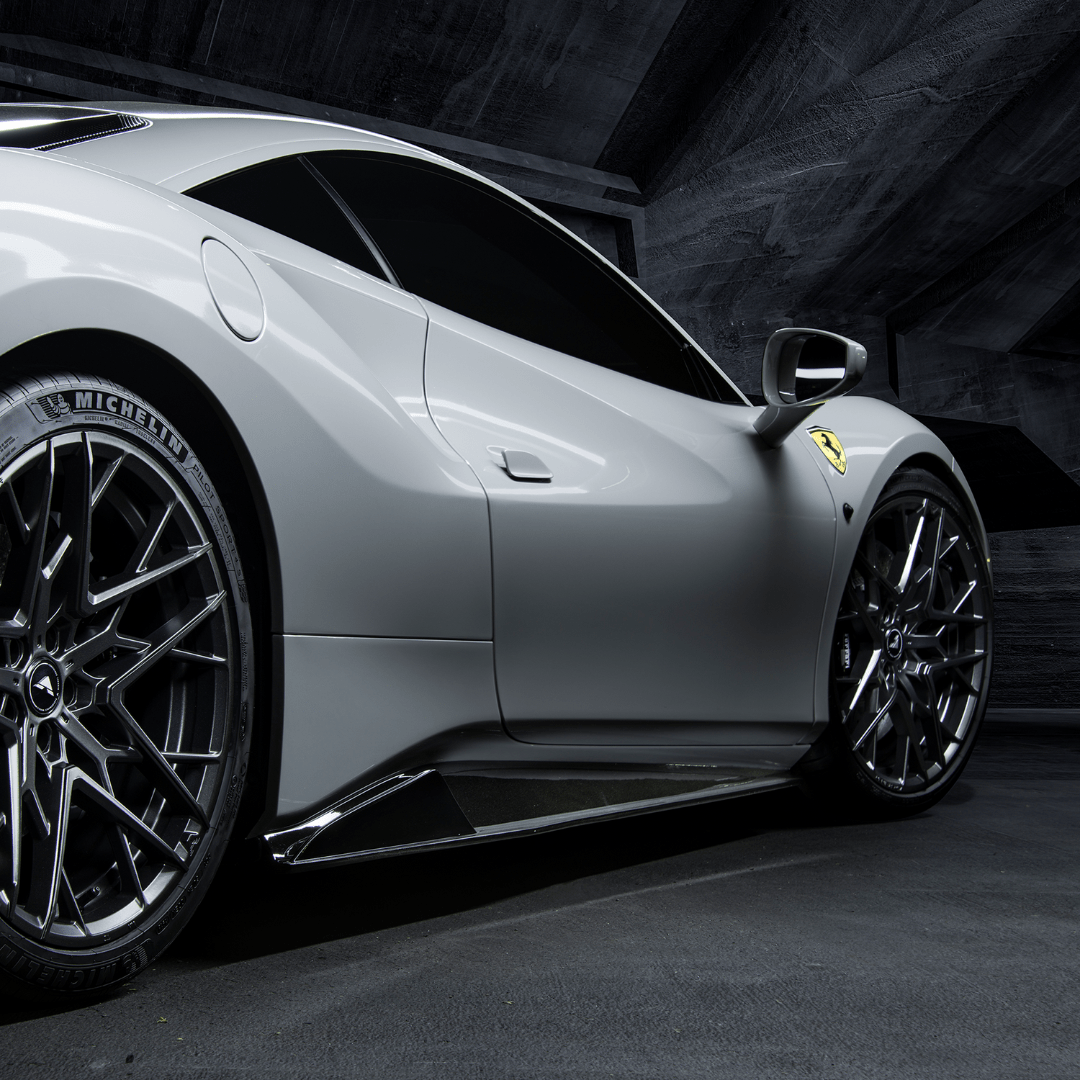 Ferrari 488 Diavolo Carbon Fiber Sideskirts - Vorsteiner Wheels  - Aero - [tags]