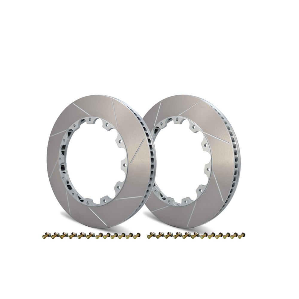 GiroDisc Rear Rotors Slotted - Porsche 992 GT3 Cup