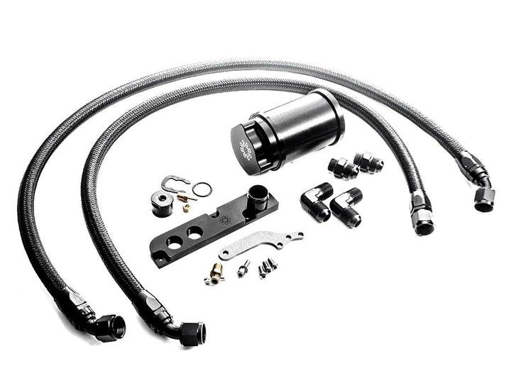 Integrated Engineering Recirculating Catch Can Kit - MK5/MK6 Golf R 2.0T FSI (OEM Valve Cover)