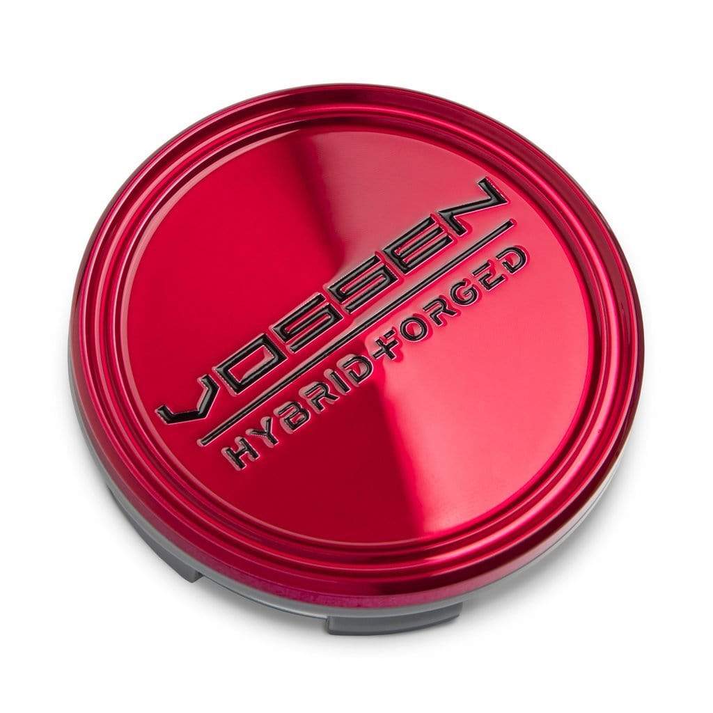 Vossen Hybrid Forged Optional 63mm Center Cap (Transparent Red/Black)