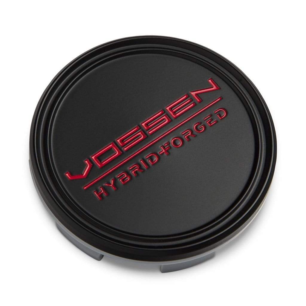Vossen Hybrid Forged Optional 63mm Center Cap (Satin Black/Red)