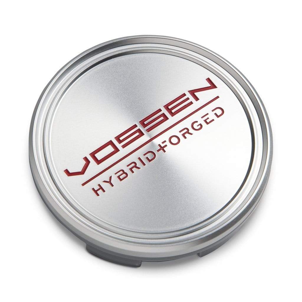 Vossen Hybrid Forged Optional 63mm Center Cap (Satin Clear/Red)