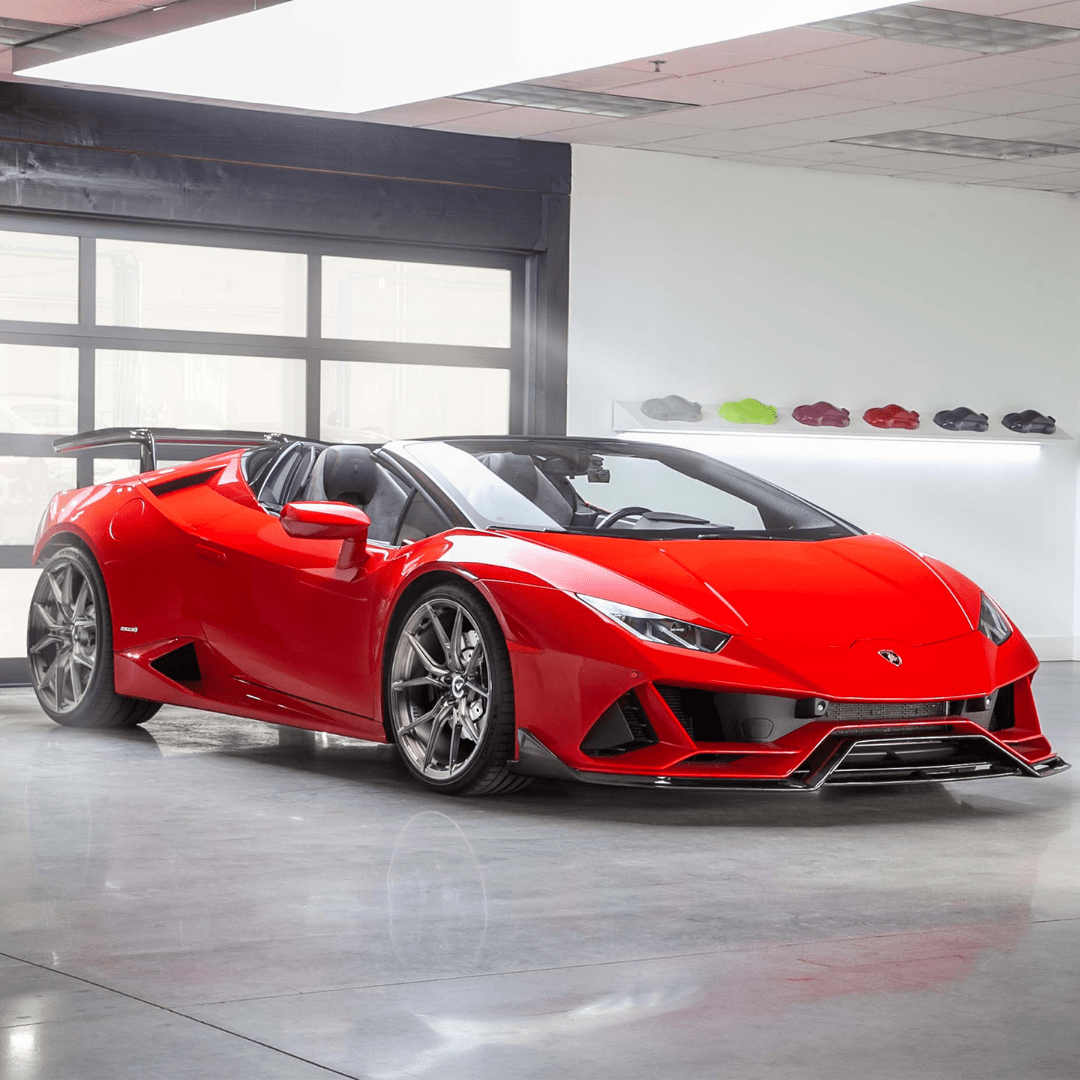 Lamborghini Huracan EVO Edizione Front Spoiler 4WD - Vorsteiner Wheels  - Aero - [tags]