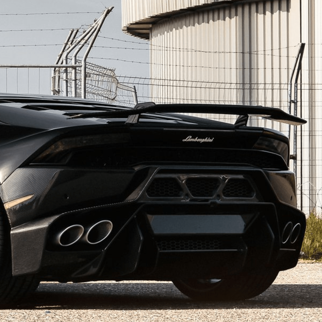 Lamborghini Huracan Verona Edizione Aero Wing Blade w/ Aluminum Uprights - Vorsteiner Wheels  - Aero - [tags]