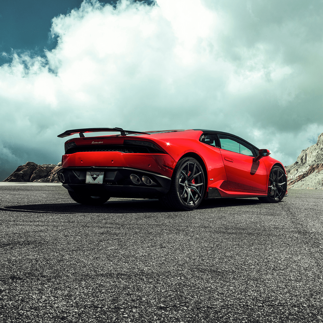 Lamborghini Huracan Verona Edizione Aero Wing Blade w/ Aluminum Uprights - Vorsteiner Wheels  - Aero - [tags]