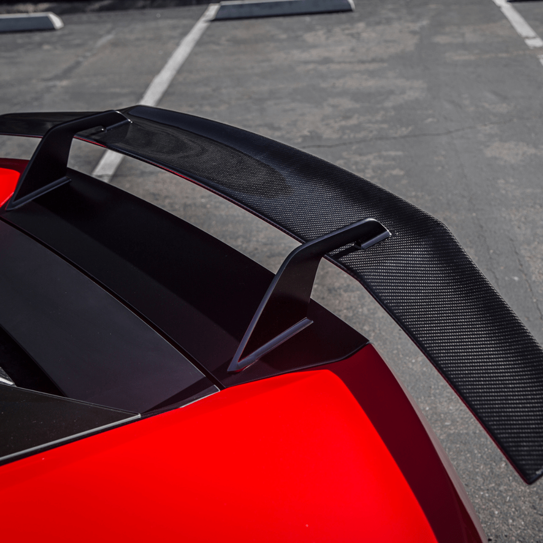 Lamborghini Huracan Verona Edizione Aero Wing Blade w/ Aluminum Uprights - Vorsteiner Wheels  - Aero - [tags]