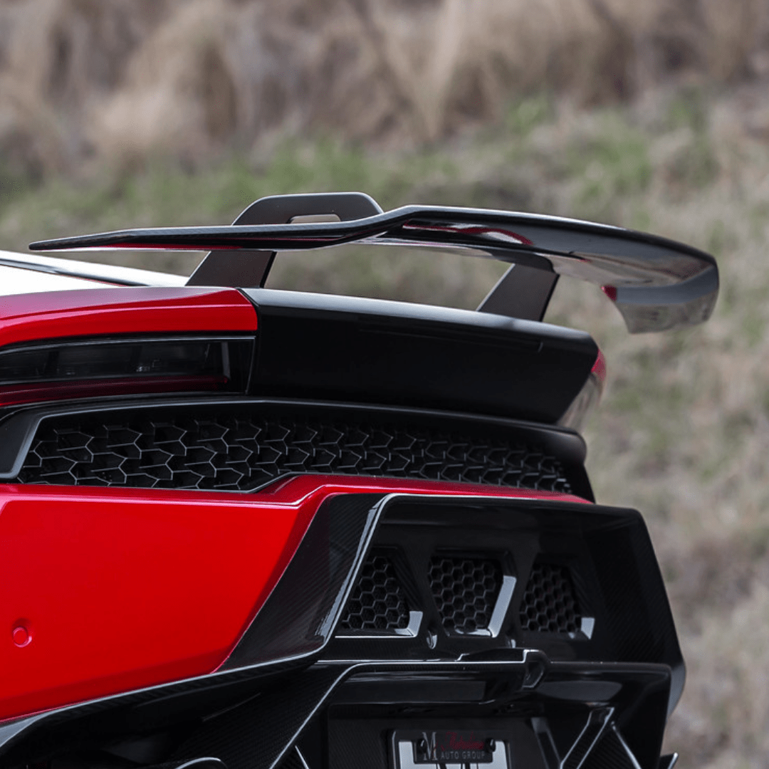 Lamborghini Huracan Verona Edizione Aero Wing Blade w/ Aluminum Uprights - Vorsteiner Wheels  - Aero - [tags]
