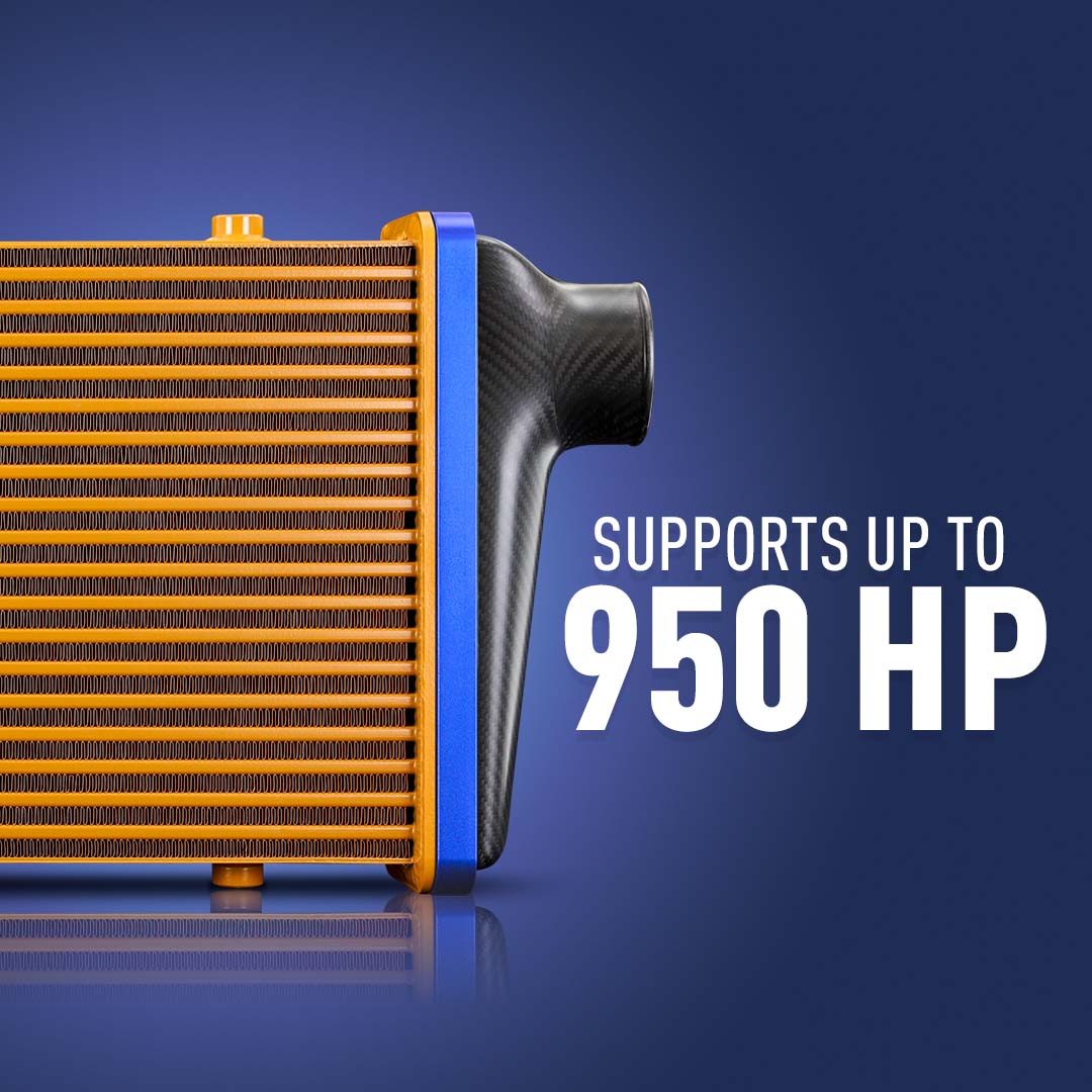 Mishimoto 525mm Gold Core Carbon Fiber Intercooler - Universal Fit