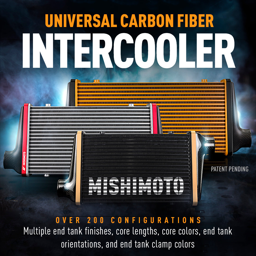 Mishimoto 525mm Silver Core Carbon Fiber Intercooler - Universal Fit