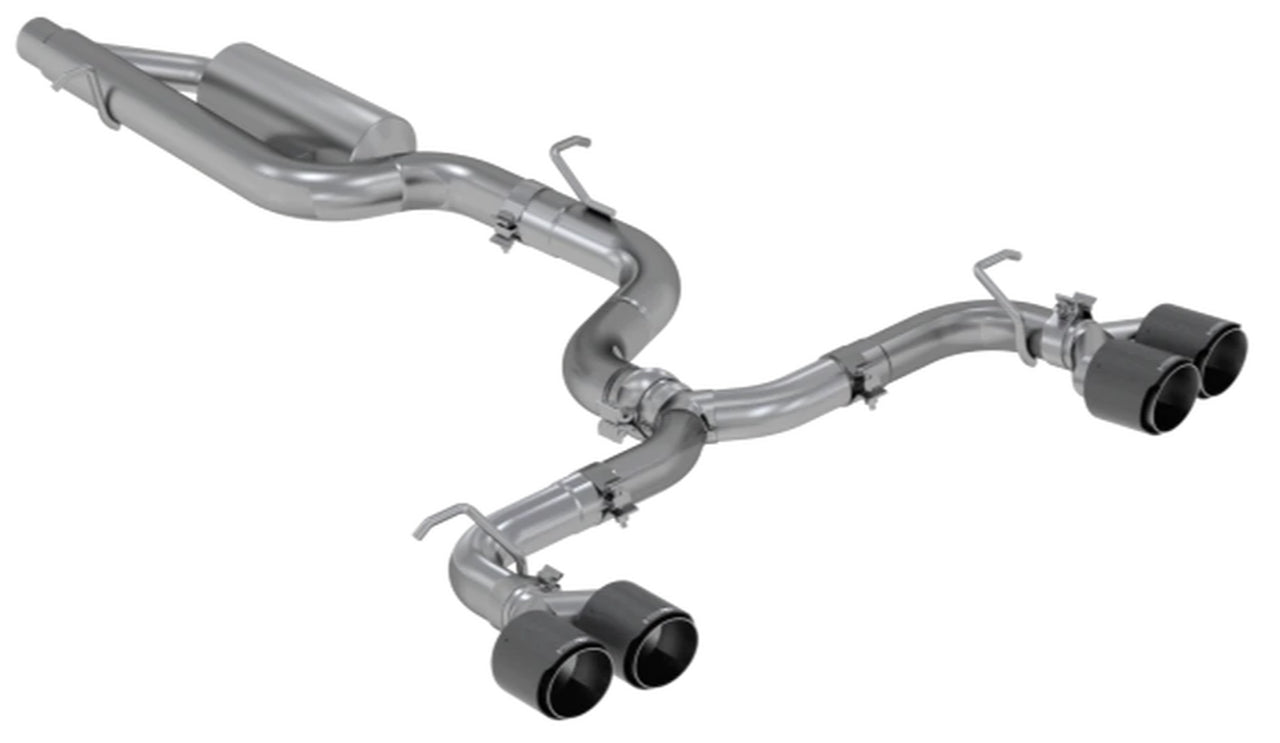 MBRP 3" T304 Stainless Steel Cat Back Exhaust With Quad Split Rear - MK7/MK7.5 Golf R