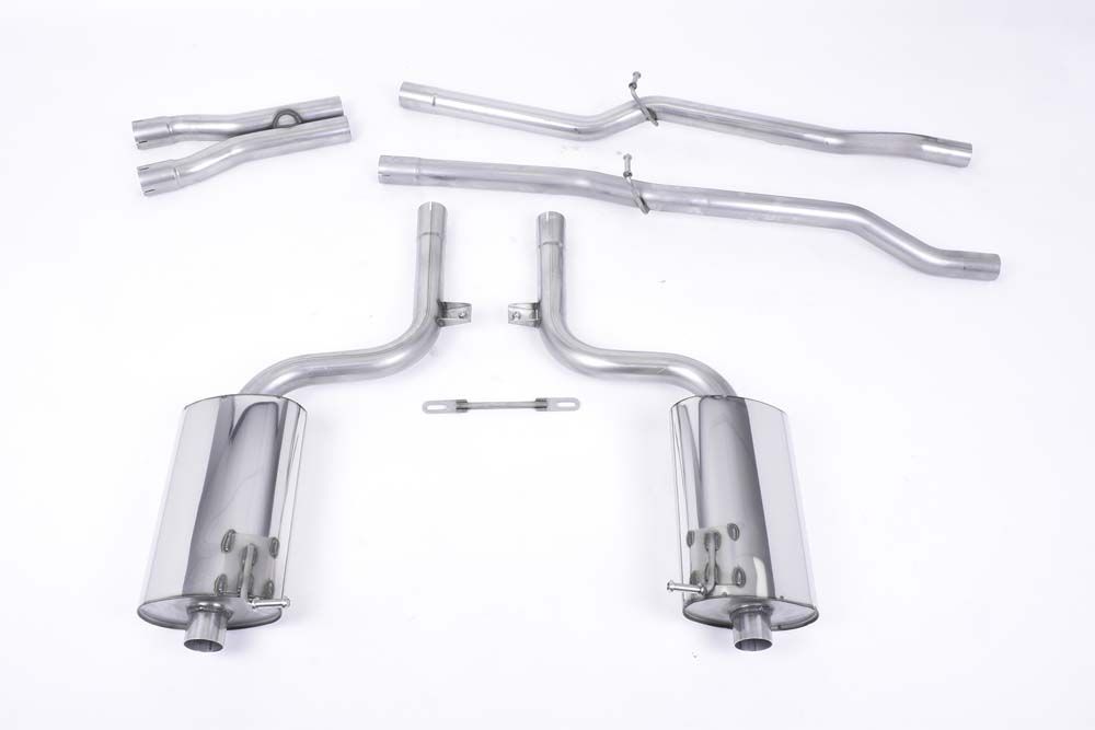 Milltek Non-Resonated Catback Exhaust - Audi B6 S4 Saloon/Sedan Avant & Cabriolet
