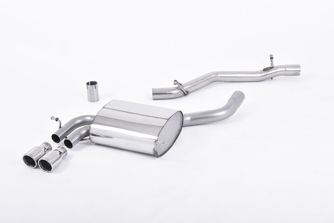 Milltek Non-Resonated Catback Exhaust - Audi 8P A3 3.2 V6 3-Door/5-Door Sportback