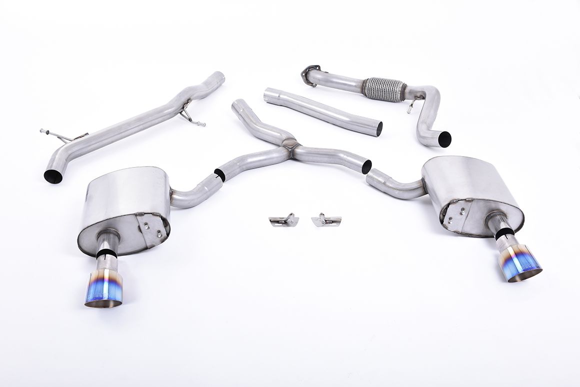Milltek Catback Exhaust - Audi B9 A4 2.0T Saloon/Avant Quattro (Without Brace Bars Only)