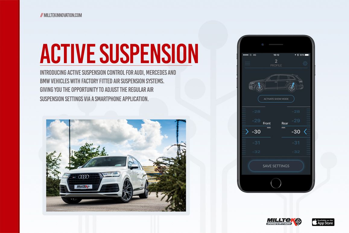 Milltek Active Suspension Control System - Audi C7 RS7