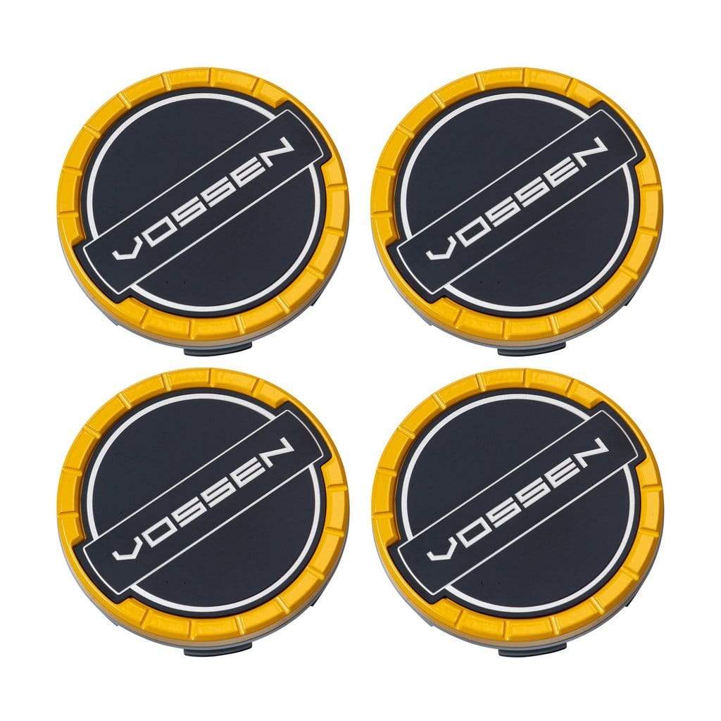Vossen Classic Billet Sport Cap Set For CV/VF/HF Series Wheels (Canary Yellow)