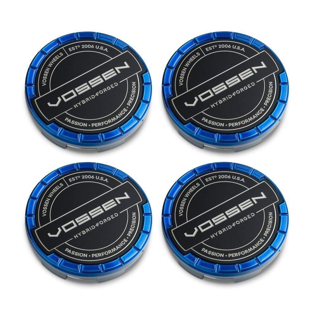 Vossen Hybrid Forged Billet Sport Cap Set For VF & HF Series Wheels (Fountain Blue)