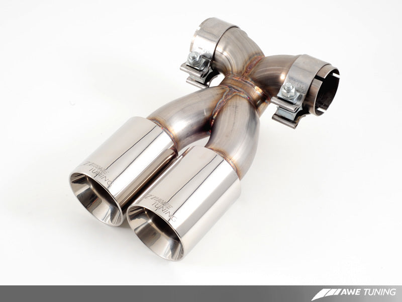 AWE Tuning Optional Porsche 987 Cayman/S Boxster/S Muffler Tip Set - Polished Silver