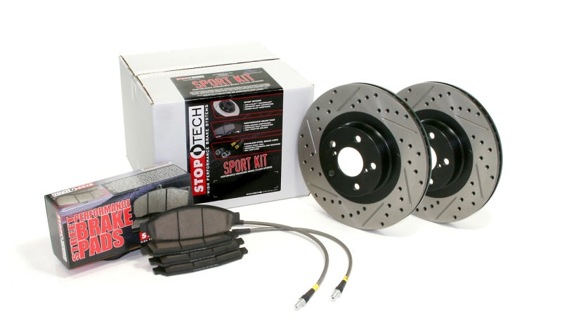 StopTech 00-04 BMW E39 M5 Four Wheel Front Drilled & Slotted Sport Brake Kit