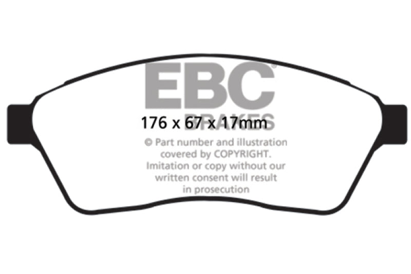 EBC 10-11 Cadillac SRX 2.8 Turbo Ultimax2 Front Brake Pads
