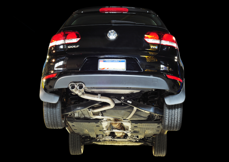 AWE Tuning Golf TDI Performance Exhaust - Polished Silver Tips
