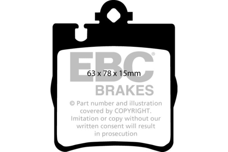 EBC 03 Mercedes-Benz C230 (W203) 2.3 Sport Greenstuff Rear Brake Pads