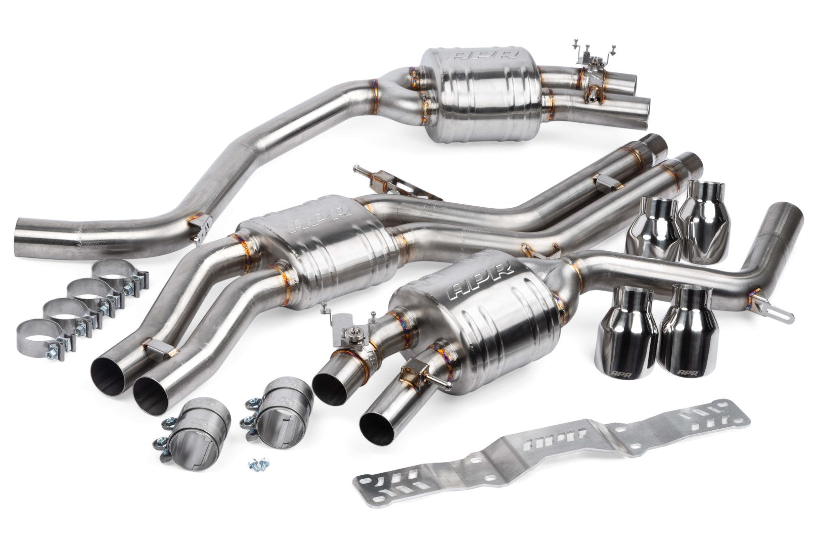APR Catback Exhaust With Center Muffler - 4.0 TFSI - C7 S6/S7