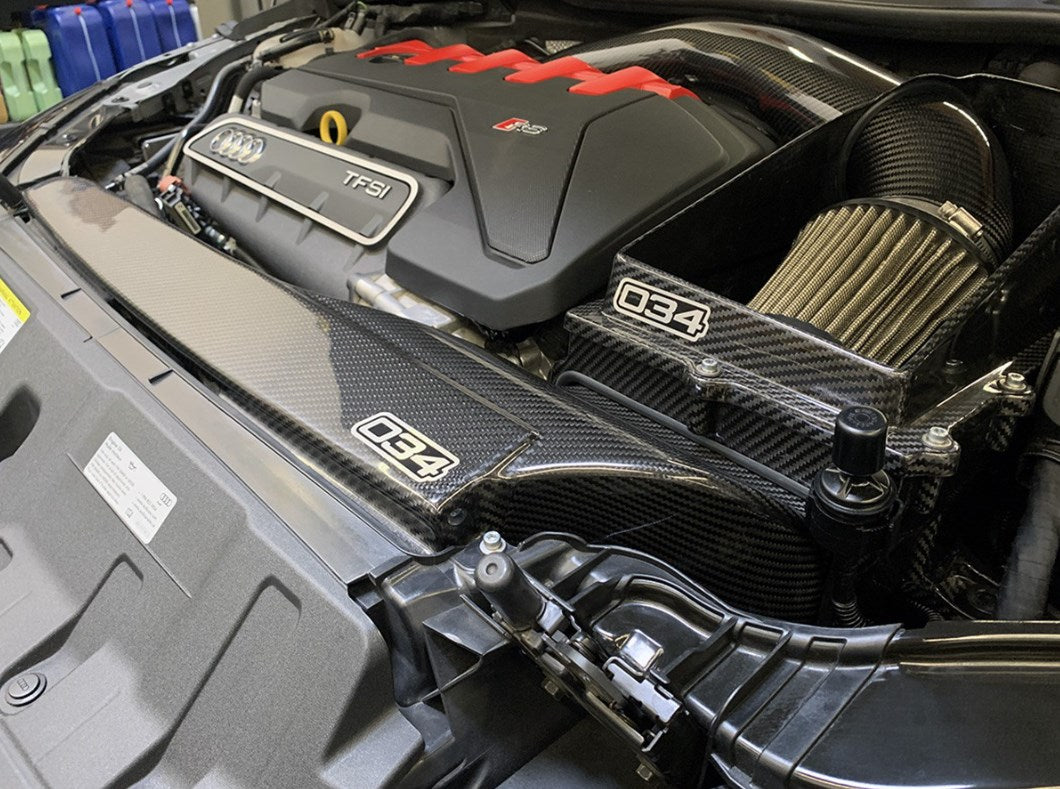 034Motorsport X34 Carbon Fiber Open-Top Intake Bundle 8V RS3 · 8S TT RS 2.5