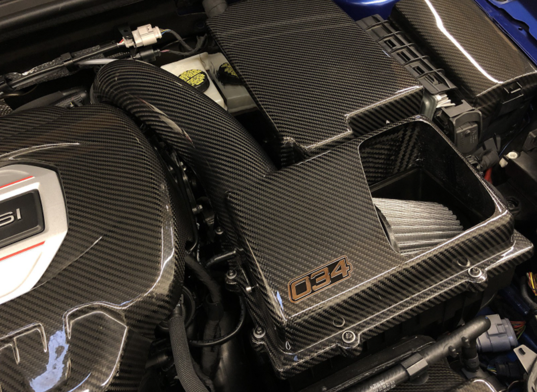 034Motorsport X34 Carbon Fiber Open-Top Intake System - 8V A3/S3/TT/TTS, MK7 Golf/GTI/R, & MK7 GLI 1.8T/2.0T GEN 3