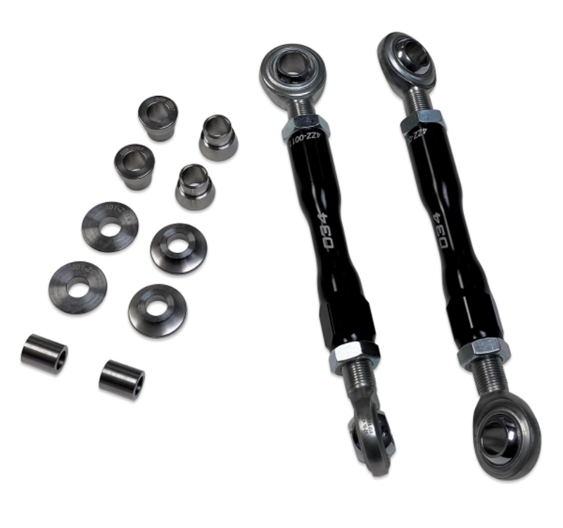 034Motorsport Billet Adjustable Rear Sway Bar End Link Pair - Gen 1/1.5 R8