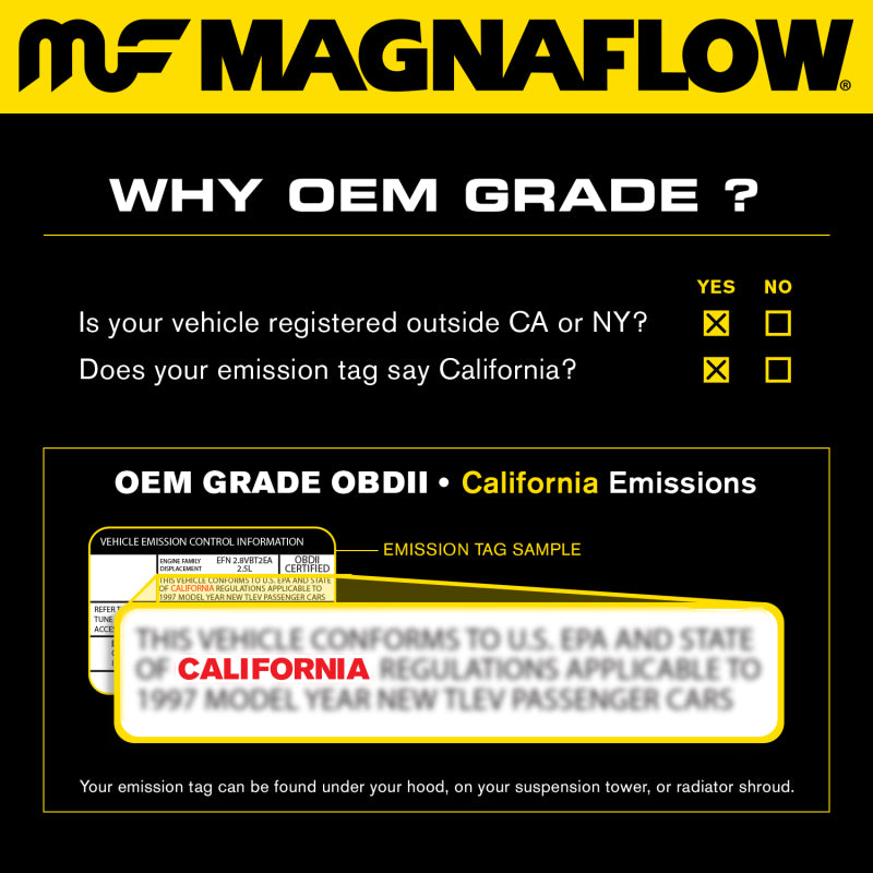 Magnaflow MagnaFlow Conv Universal 2.25 inch with dual O2 OEM
