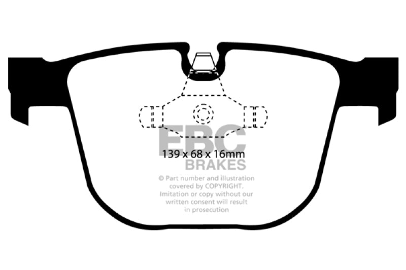 EBC 06-10 BMW M5 5.0 (E60) Orangestuff Rear Brake Pads