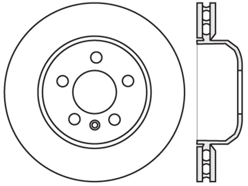 StopTech Sport Slotted 11-16 BMW 535i Front Left Rotor