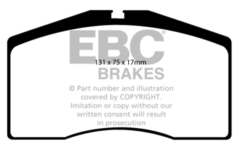 EBC 93-95 Porsche 911 (964) 3.6 Turbo Yellowstuff Front Brake Pads